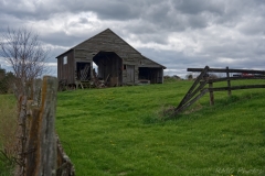 Old Pickup Hiding in a Barn